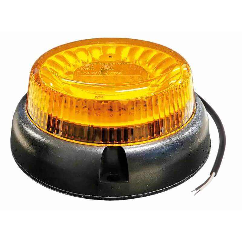 LED-Rundumleuchte - Led Orange - 12/24V - 42W - 14,2cm - Juluen
