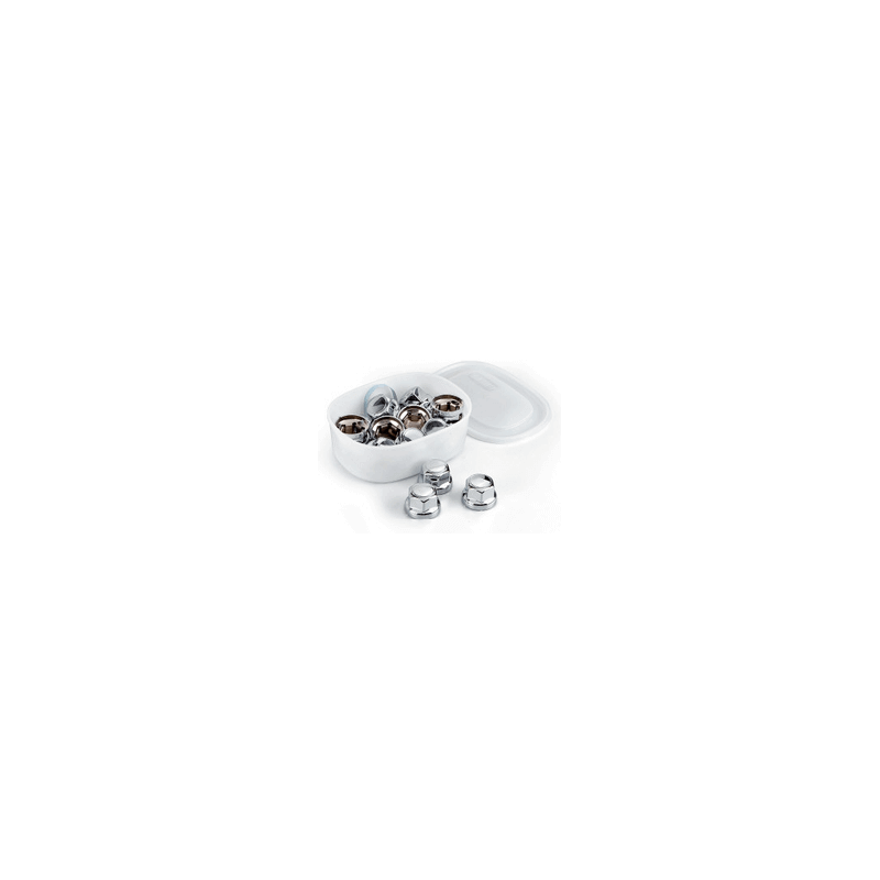 Lot De 80 Caches Boulons Chromés 32mm Pour Roues De Camion Et Remorque - En Plastique, Installation Facile