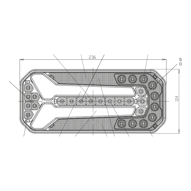 Rear Lamp Full Led Dynamic Indicator 12/24V Right - Left