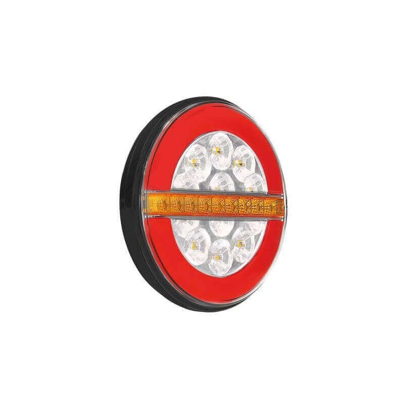 Rear Lamp Full Led Round Dynamic Indicator Left - Reverse Gear