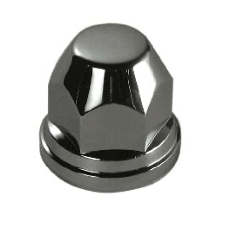 Cache-écrou de roue en plastique chromé (tête hexagonale 19mm)